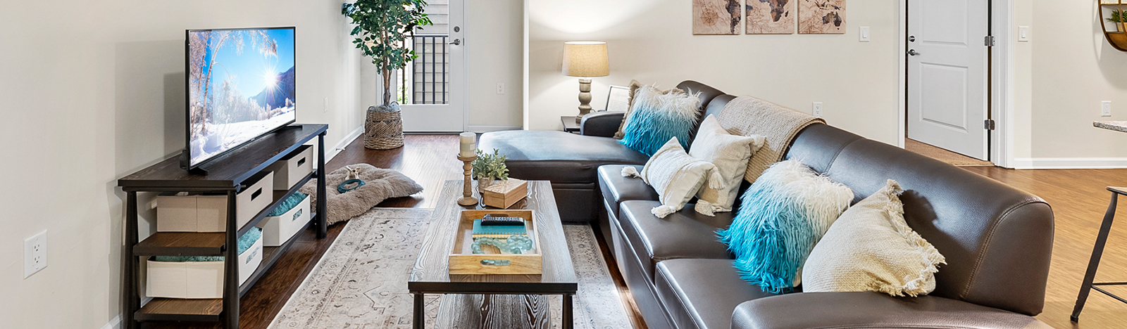 Furnished apartment living room